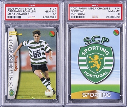 2003 Panini Sports Mega Craques Complete Factory Set w/ PSA 10 #137 Cristiano Ronaldo!